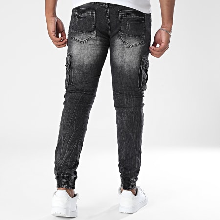 MTX - Pantalon Cargo Jean Slim 009 Noir
