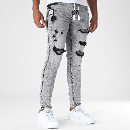 MTX - Jean Slim 189 Gris Chiné