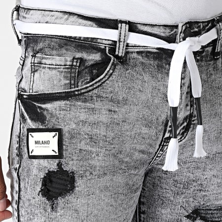 MTX - Jean Slim 189 Gris Chiné