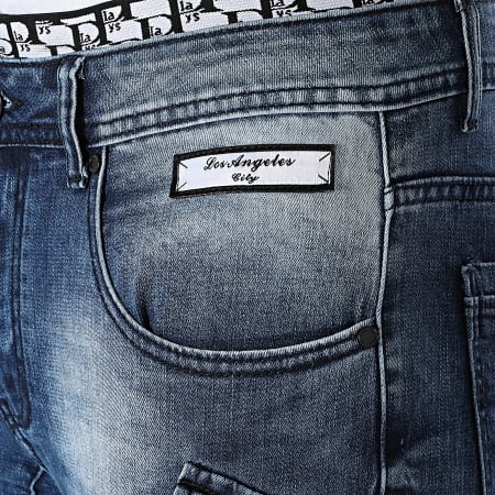 MTX - Pantalon Cargo Jean Slim 002 Bleu Denim