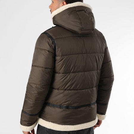 Schott NYC - Idak 2 Brown Hooded Down Jacket