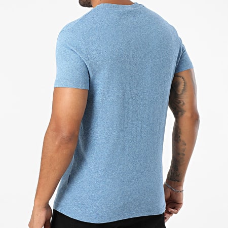 Superdry - Camiseta Essential Logo Bordado M1011245A Azul claro jaspeado