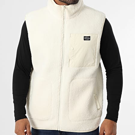 Teddy Smith - Chaqueta polar sin mangas Field 10817241D Beige claro