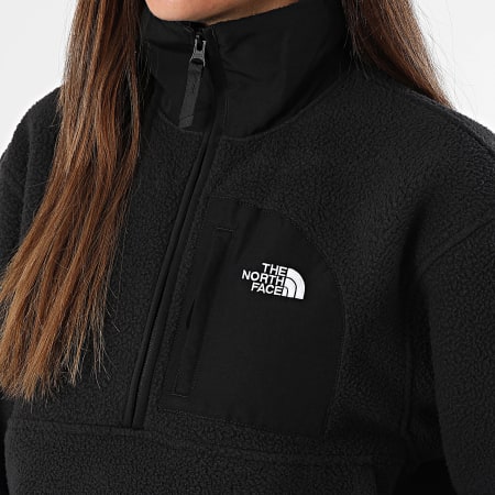 The North Face - Chaqueta polar con cremallera para mujer Yumiori A8EV0 Negro