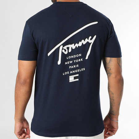 Tommy Jeans - Tee Shirt Sign City 2120 Bleu Marine