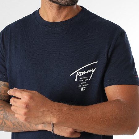 Tommy Jeans - Tee Shirt Sign City 2120 Bleu Marine