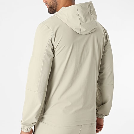 Classic Series - Effen 055 Beige Hooded Zip Jacket en Cargo Trousers Set