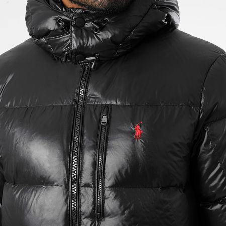 Polo Ralph Lauren - Piumino con cappuccio Original Player Nero