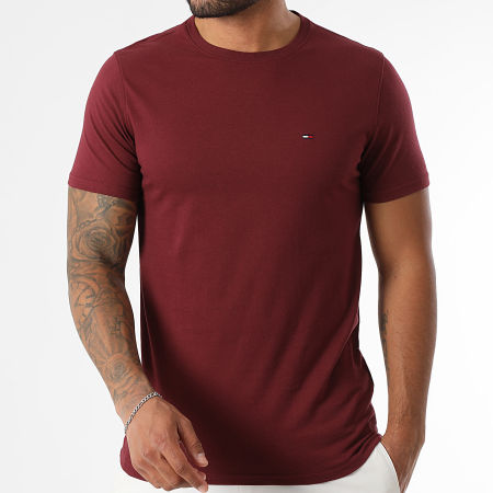 Tommy Jeans - Tee Shirt Slim Jersey 4411 Bordeaux