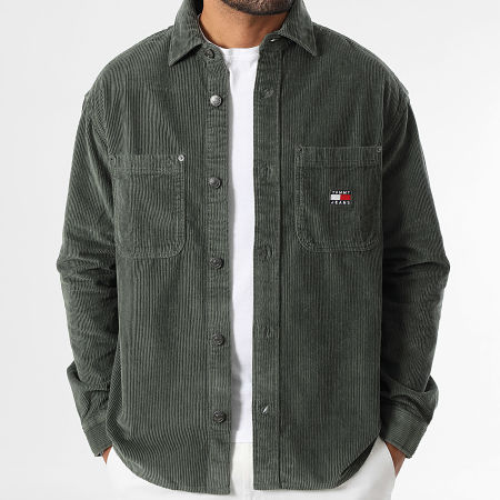 Tommy Jeans - Camicia over a coste in corda lavata 2016 Verde