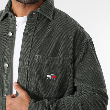 Tommy Jeans - Camicia over a coste in corda lavata 2016 Verde