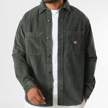 Tommy Jeans - Camicia over a coste in corda lavata 2016 Verde