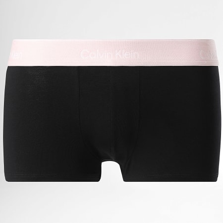 Calvin Klein - Pack De 5 Boxers Bajos LV00NB4390 Negro Burdeos Azul Claro Verde Rosa