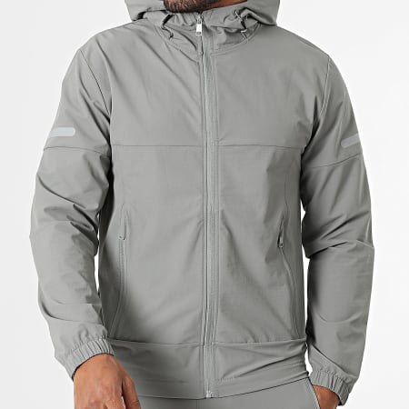 Classic Series - Ensemble Veste Capuche Zippée Et Pantalon Cargo Uni 045 Gris