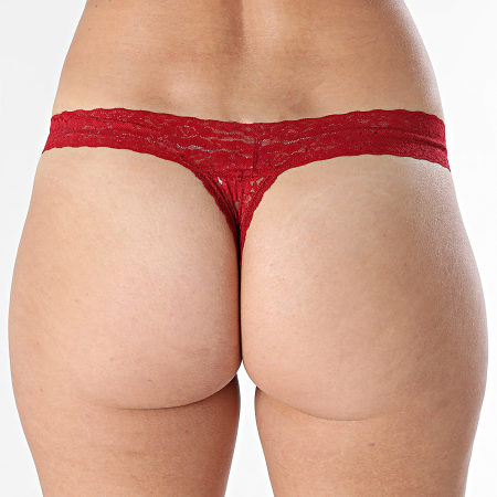 Guess - Set di 3 perizomi di pizzo da donna O5RG18-KC5L0 Nero Rosso Bianco