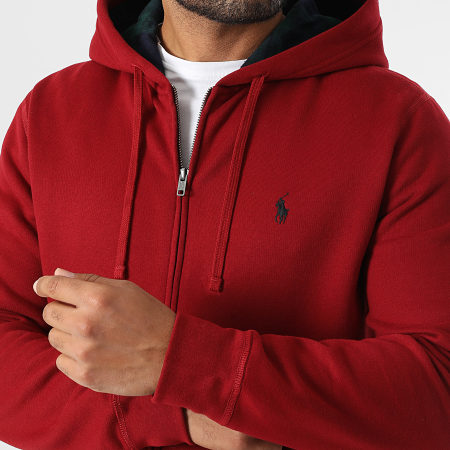 Polo Ralph Lauren - Sweat Zippé Capuche Original Player Bordeaux