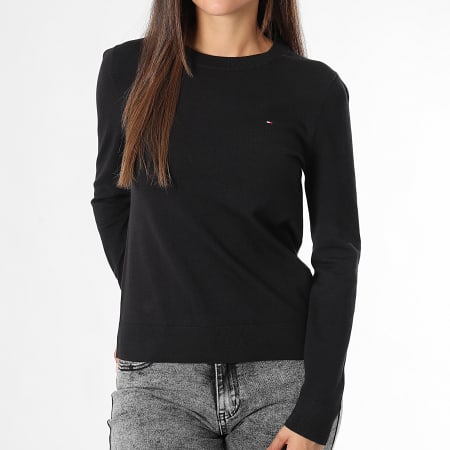 Tommy Hilfiger - Pull Femme Jersey Stitch 4984 Noir