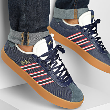 Adidas Sportswear - Baskets VL Court 3.0 JR8591 Dark Blue Aurora Ink Core White