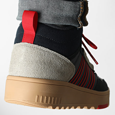 Adidas Sportswear - Baskets Montantes Hoops 4.0 Mid Winterized JR6705 Aurora Ink Better Scarlet Gum 4