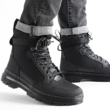 Leather Dr Martens Combs Tech Ankle Strap Ankle Boots Boots Combs