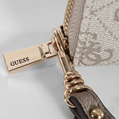 Guess - Portefeuille Femme SG7459146 Beige Doré
