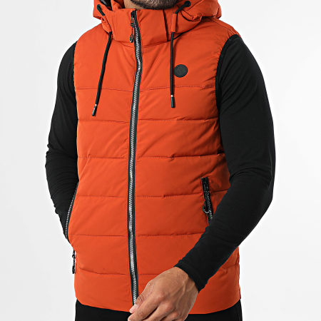 Kymaxx - Chaqueta de plumón sin mangas 268 naranja