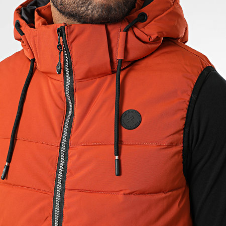 Kymaxx - Chaqueta de plumón sin mangas 268 naranja