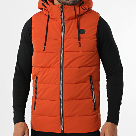 Kymaxx - Chaqueta de plumón sin mangas 268 naranja