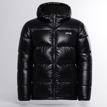 Schott NYC - Colton Hooded Jacket Black