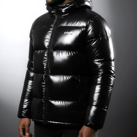 Schott NYC - Doudoune Capuche Colton Noir