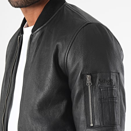 Schott NYC - Veste Cuir Bombers Noir