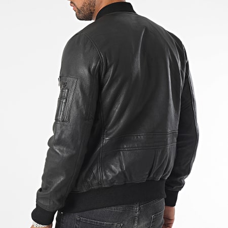 Schott NYC - Veste Cuir Bombers Noir