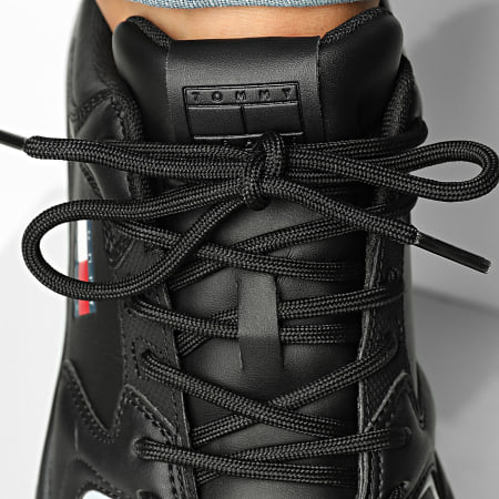 Tommy Jeans - Baskets TJM Runner Leather 1621 Black