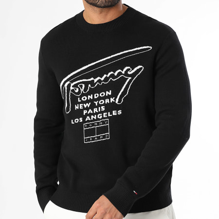 Tommy Jeans - Pull Signature 2253 Noir