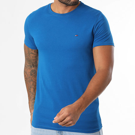 Tommy Jeans - Tee Shirt Slim Jersey 4411 Bleu Roi