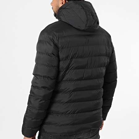 Urban Classics - Chaqueta de pluma con capucha Basic Bubble TB863 Negro Blanco