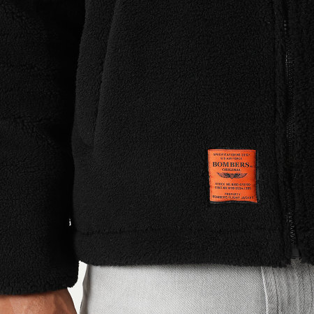 Bombers Original - Veste Zippée Polaire Moncton Noir