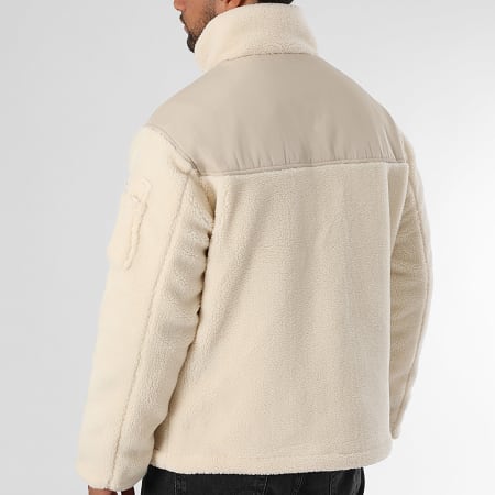 Bombers Original - Veste Zippée Polaire Moncton Beige Clair