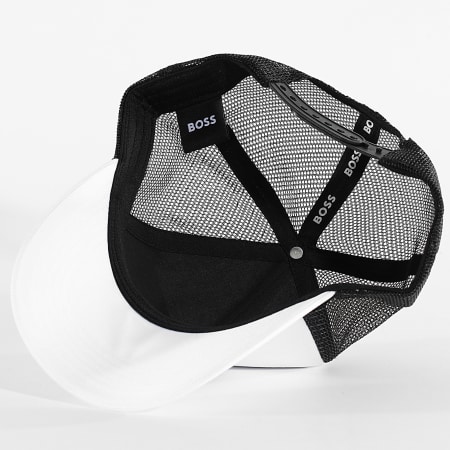 BOSS - Gorra Trucker Elliot 50561205 Blanco Negro