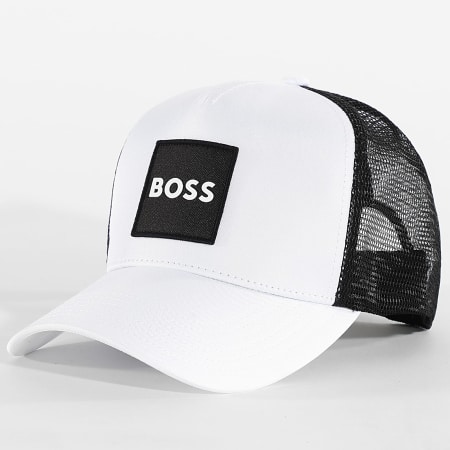 BOSS - Gorra Trucker Elliot 50561205 Blanco Negro