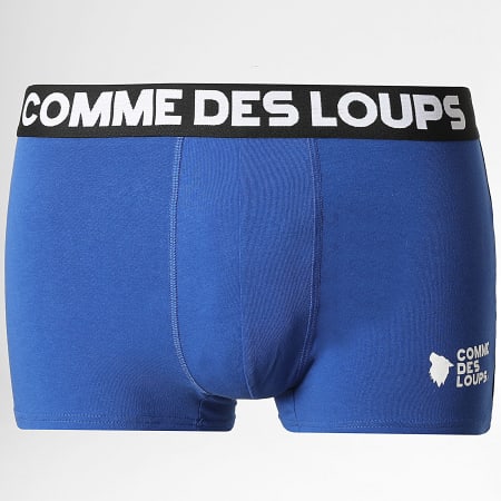 Comme Des Loups - Lot De 3 Boxers Classic Noir Gris Chiné Bleu Roi