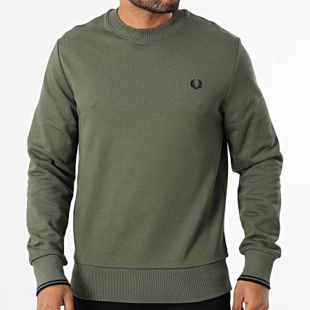 Fred Perry - Sweat Crewneck M7535 Vert Kaki