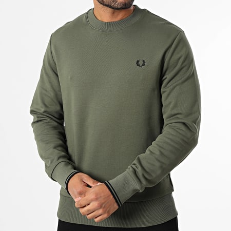 Fred Perry - Sweat Crewneck M7535 Vert Kaki