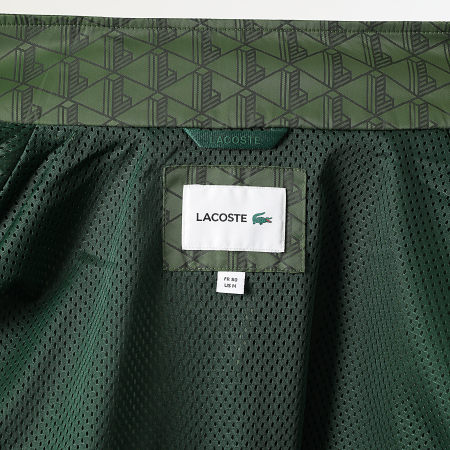 Lacoste - The Blend Chaqueta con cremallera Logo Cocodrilo Bordado Verde