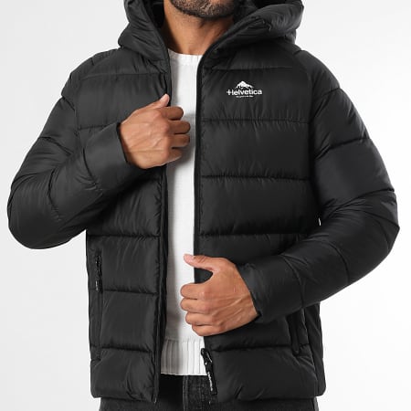 Helvetica - Doudoune Capuche Sniper Noir