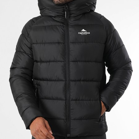 Helvetica - Doudoune Capuche Sniper Noir
