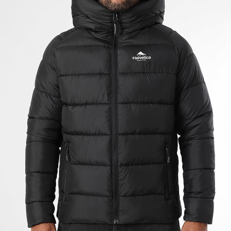 Helvetica - Doudoune Capuche Sniper Noir