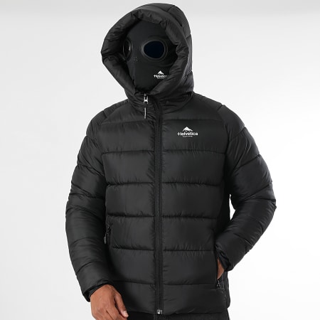 Helvetica - Doudoune Capuche Sniper Noir