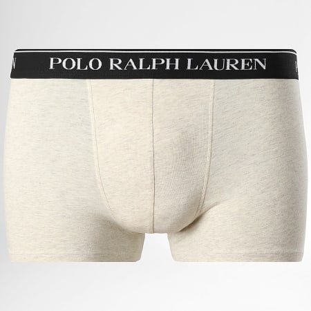 Polo Ralph Lauren - Lot De 3 Boxers Noir Beige Chiné Orange