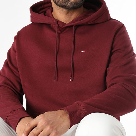 Tommy Jeans - Sweat Capuche Flag 0742 Bordeaux